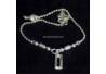 Gelang perak 925 Tangan rantai lada segi 4