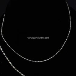 APL 123 Kalung Perak 925 Rantai   menir balok SDR