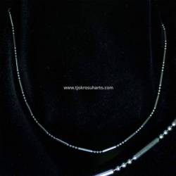 APL 138 Kalung Perak 925 Rantai   menir balok SDR