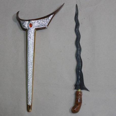 CAY 027 Keris Ladrang Yogya Klengkeng deder putri kinurung Pamor Tempel sepuh emas perak batu tretes