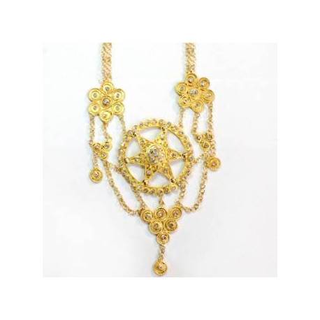 FPK 077 Kalung bulat bintang emas AGS FMM 404