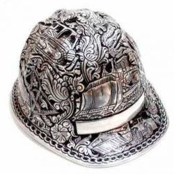 Helm Proyek Almunium ukir Alat Berat 23x16x30 cm TPN