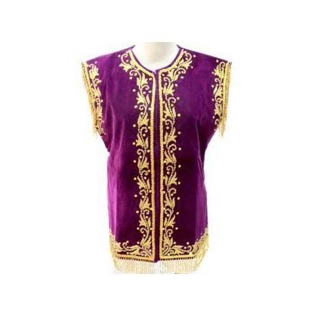 HKB 164 Baju Golek Solo Bludru LL Ungu SGM