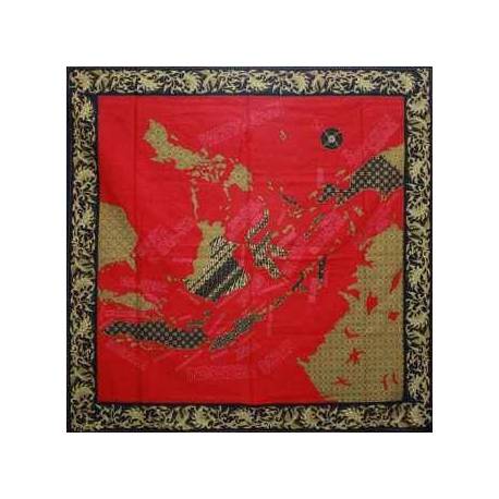 Taplak Peta indonesia merah 1,05x1,05 SMR