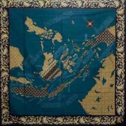 Taplak Peta indonesia hijau 1,05x1,05 SMR