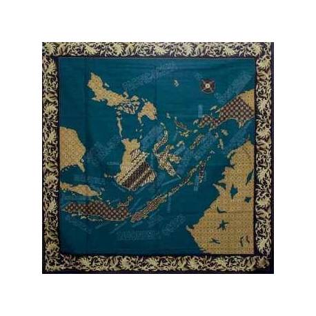 Taplak Peta indonesia hijau 1,05x1,05 SMR