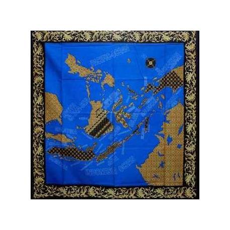Taplak Peta indonesia Biru 1,05x1,05 SMR