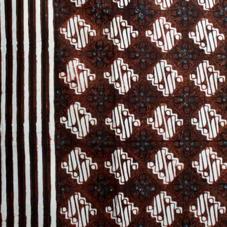Wiyar Yogya Cap Petilan Parang kotak seling nitik Tumpal slarak, 235 cm x 115 cm BTN