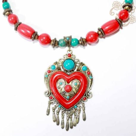 EPK 071 Kalung Kayu etnik rumbai(9) DYZ