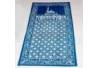 Sajadah Batik Cap Biru tosca Kawung Benggol BTN