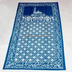 Sajadah Batik Cap Biru tosca Kawung Benggol BTN