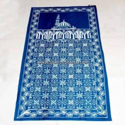 Sajadah Batik Cap Biru tosca cepoko kembang BTN