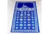 Sajadah Batik Cap Biru muda Kawung kembang BTN