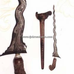 Keris Madura Bimo kurdo pamor kulit semongko luk 15 Koso Madura (7)