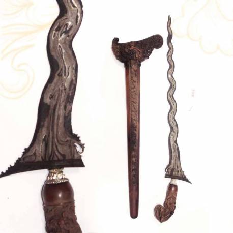 Keris Madura Bimo kurdo pamor kulit semongko luk 15 Koso Madura (7)