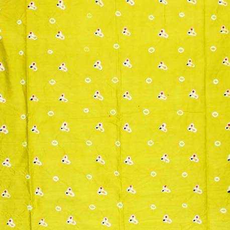 Kain Cinde cap 3 m Tumpal Colet kuning BTN
