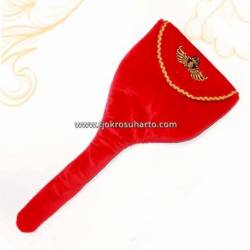 Sarung Keris Bludru merah bordir PA TIN