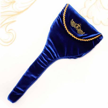 Sarung Keris Bludru Biru dongker bordir PA 58x24 TIN