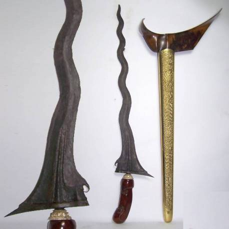 Keris Sabuk Inten luk 11 kelengan mataram (B1)