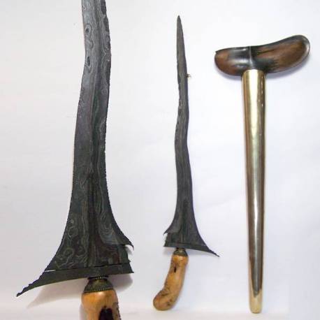 Keris Jangkung Mangkurat Kulit semongko Tangguh Mataram (C3)
