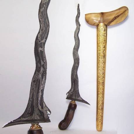 Keris Sabuk Inten luk 11 Kulit semongko Senopaten (C2)