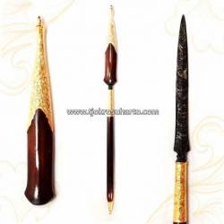 Tombak sonokeling 85 cm selut emas blarak sineret (cpw 593)