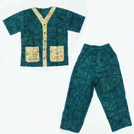 Piyama Anak santung batik warna L (4) ANS