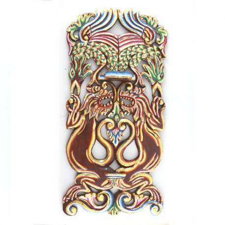 CTP 357 Tempat Keris Dinding Grenjeng lung singa 32x65 cm WYM