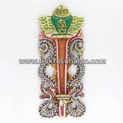 Tempat Keris Dinding Grenjeng Tanggung Nogo Pakualam 23X52 cm WYM CTP 119