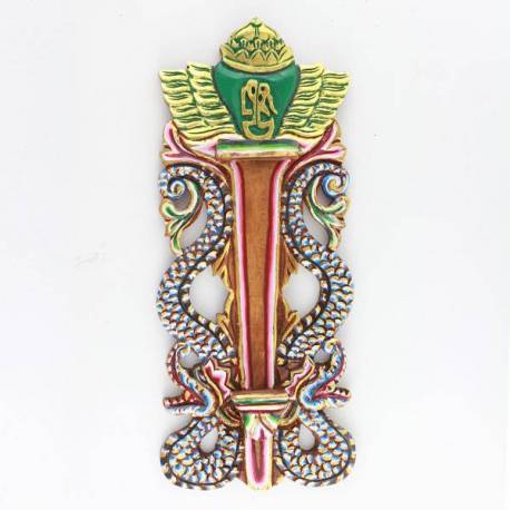 Tempat Keris Dinding Grenjeng Tanggung Nogo Pakualam 23X52 cm WYM CTP 119