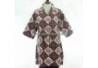 BPR 278 Blus Kantoran batik Purbonegoro sogan kancing 12 CLE