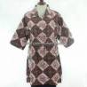 BPR 278 Blus Kantoran batik Purbonegoro sogan kancing 12 CLE
