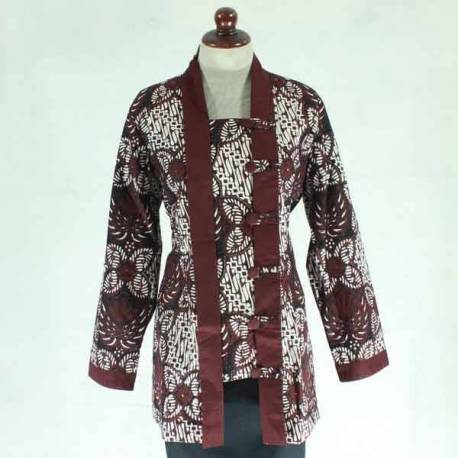 Blouse kebayak Sogan cap Jogja kancing BTN