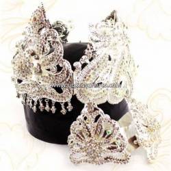 Set Perhiasan Tretes batu smili perak Nogo 28x16x12 cm TRS