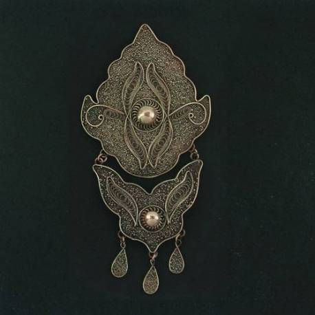 Bros Tembaga daun susun 2  16x7,5 cm (2) SYT