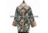 BPR 704 Blus Batik Cap sogan lurik Model A BCP 009 Lereng sekar jagat BTN