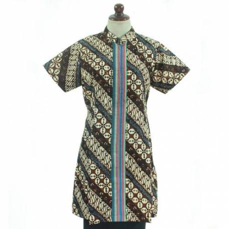BPR 710 Blus Batik Cap sogan lurik Model C BCP 371  Winarnan Besar BTN