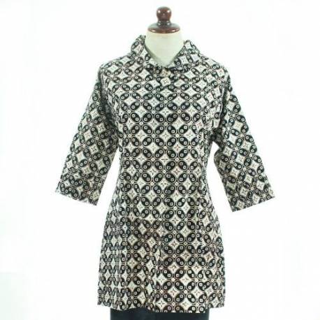 BPR 715 Blus Batik cap sogan model A BCP 030 L
