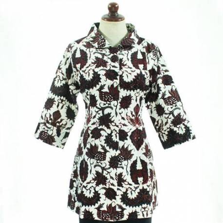 BPR 716 Blus Batik cap sogan model A BCP 166 L