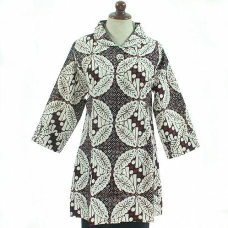 BPR 722 Blus Batik cap sogan model A BCP 148 XL