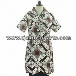 BPR 733 Blus Batik cap sogan model B BCP 028 XL