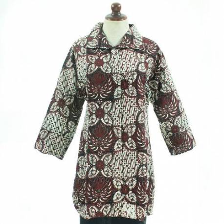 BPR 745 Blus Batik cap sogan model C BCP 345 XL