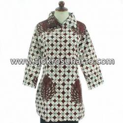 BPR 747 Blus Batik cap sogan model C BCP 448 XL