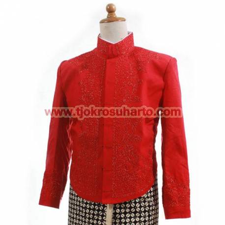 Beskap Yogya Bordir Corneli dkl 471 Tenun Lurik Polos