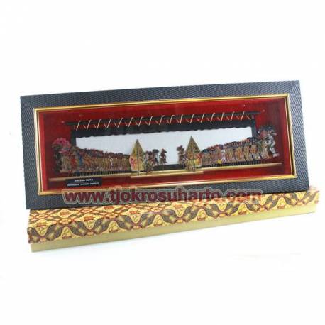 Pigura wayang kulit Kecil 20X50x4 cm Kresno duta WWW