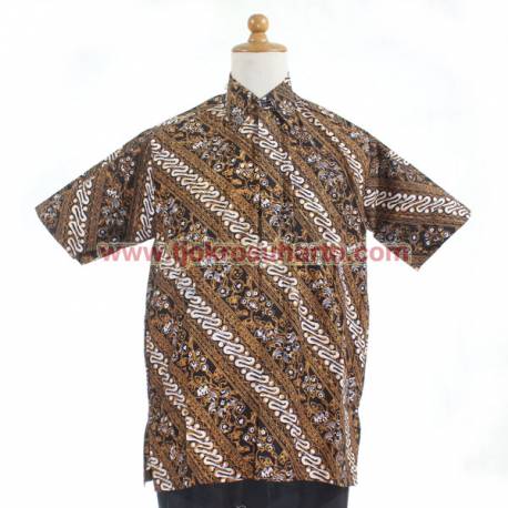 BPH 1197 Hem batik abstrak sederhana M CLE