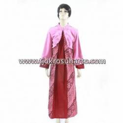 BPR 304 Gamis tenun lurik batik cap bordir HGG