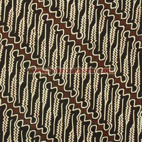 BAR 434 Batik Jogja Tulis Rakitan Motif Parang Curigo Besar SRM BTN