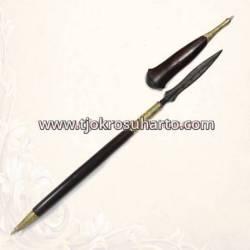 Tombak sonokeling 60 cm selut ukir kudup melati pamor bonang sarenteng cpw 665