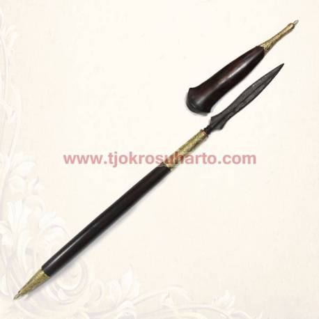 Tombak sonokeling 60 cm selut ukir kudup melati pamor bonang sarenteng cpw 665